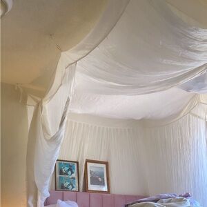 Canopy bed in ceiling style